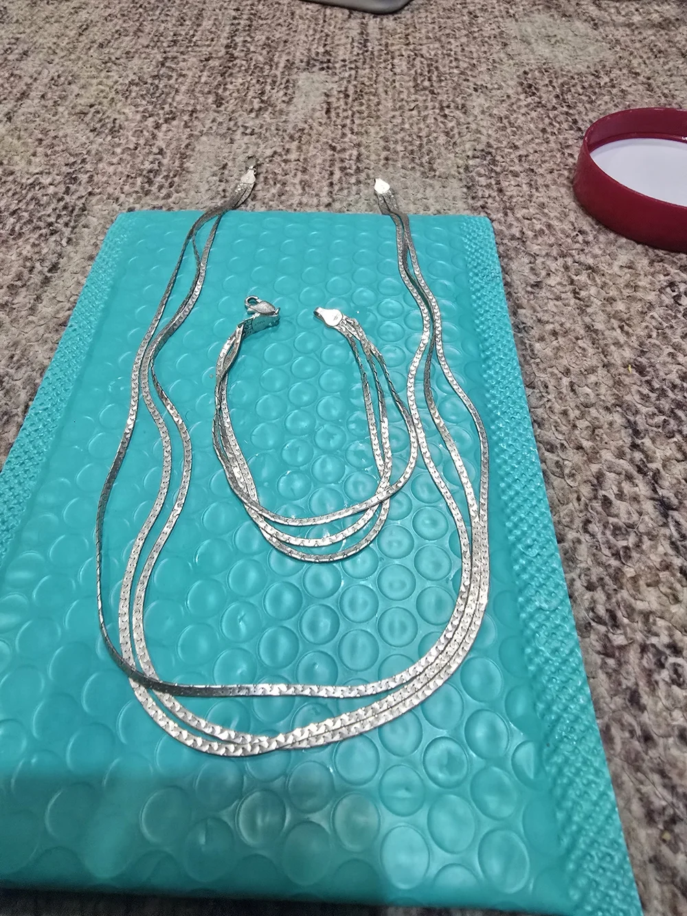 Silver Women's Chain Necklace - Unbranded